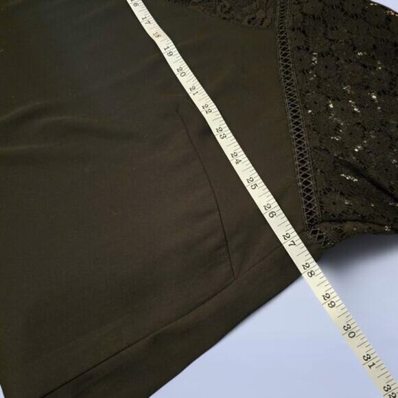 Torrid Georgette Lace Mix Sleeve Top in Black - Size 3X - Picture 7 of 8